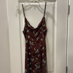 Brown butterfly dress